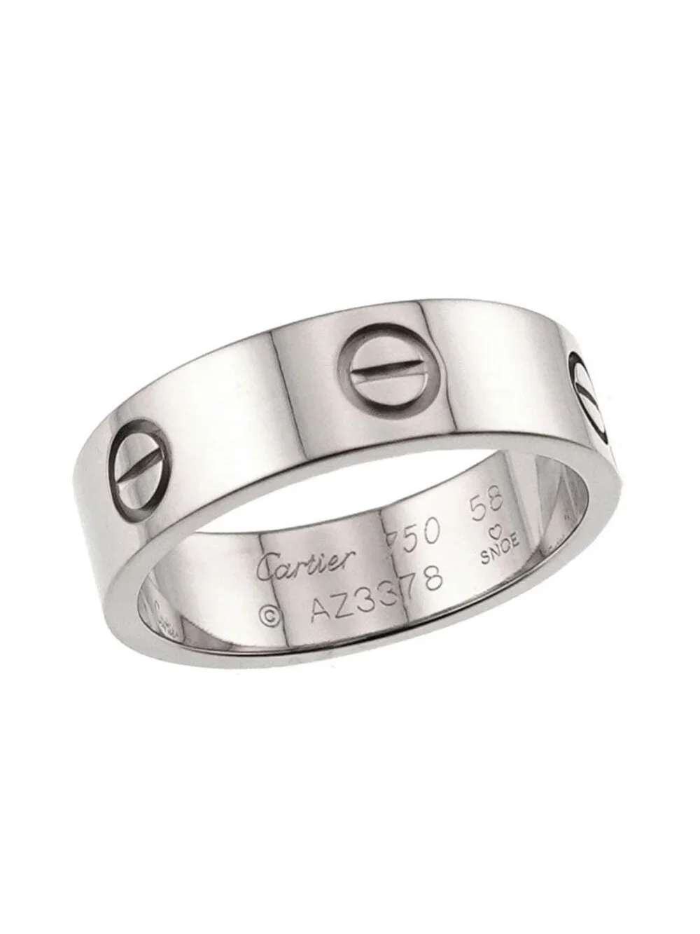 Cartier Love 58 Ring 18K White Gold Certificate